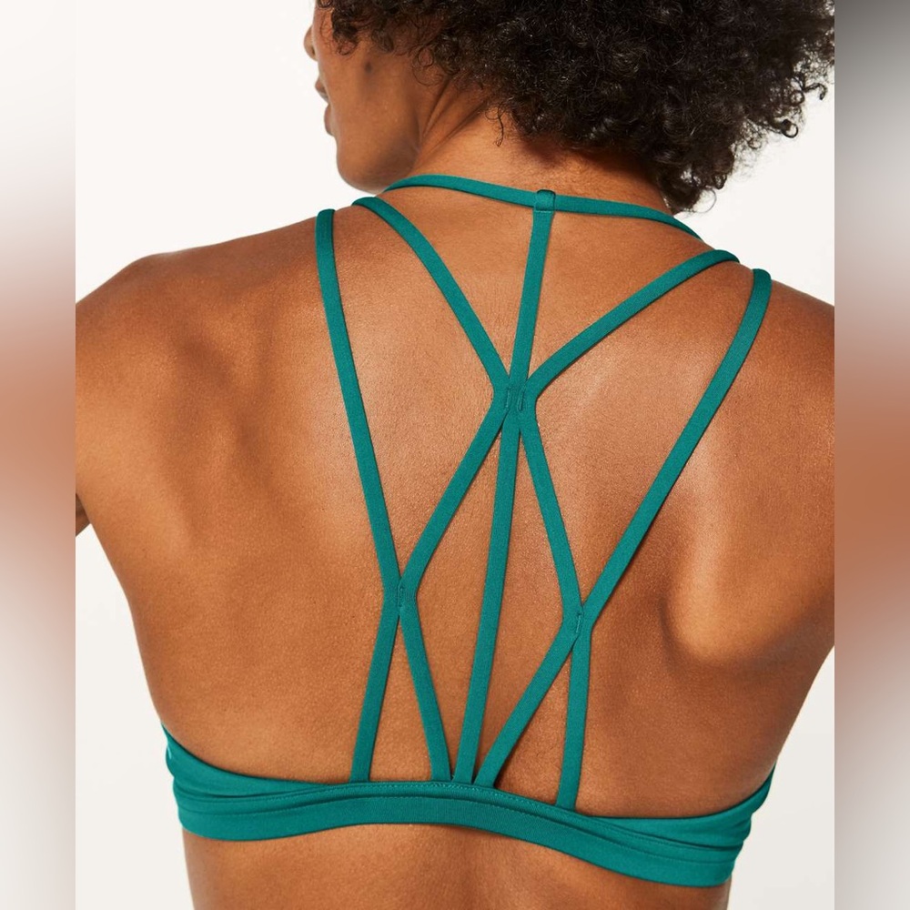 Lululemon Raise The Barre Bra Teal Green - Picture 2 of 6